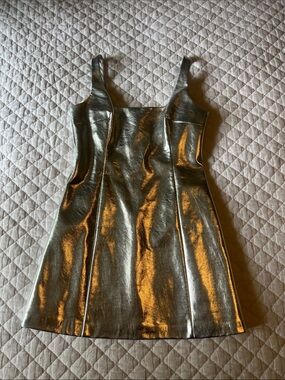 Gianni Bini Silver Metallic Dress